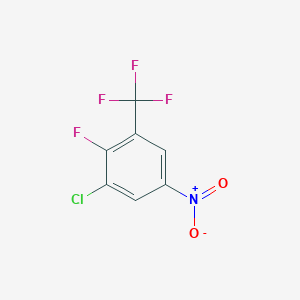 molecular formula C7H2ClF4NO2 B1517320 1-Chloro-2-fluoro-5-nitro-3-(trifluoromethyl)benzene CAS No. 914225-55-1