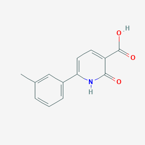 molecular formula C13H11NO3 B1517322 6-(3-Methylphenyl)-2-oxo-1,2-dihydropyridine-3-carboxylic acid CAS No. 1049130-41-7