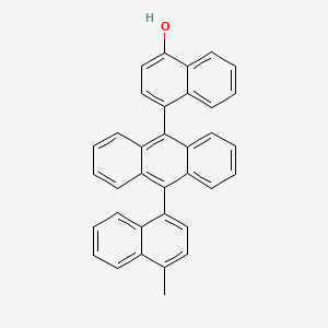 4-[10-(4-Methylnaphthalen-1-YL)anthracen-9-YL]naphthalen-1-OL