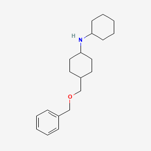 4-[(Benzyloxy)methyl]-N-cyclohexylcyclohexan-1-amine