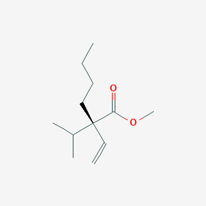 Methyl (2S)-2-ethenyl-2-(propan-2-yl)hexanoate