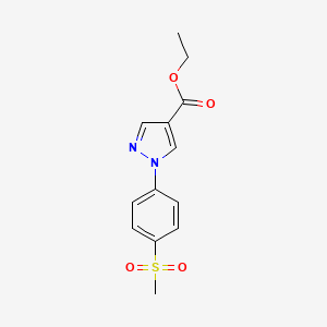 Ethyl 1-[4-(methanesulfonyl)phenyl]-1H-pyrazole-4-carboxylate