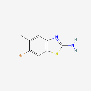 molecular formula C8H7BrN2S B1517323 6-溴-5-甲基苯并[D]噻唑-2-胺 CAS No. 947248-62-6