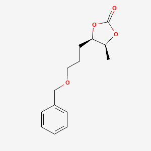 1,3-Dioxolan-2-one, 4-methyl-5-[3-(phenylmethoxy)propyl]-, (4S,5R)-