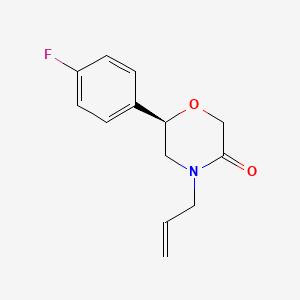 (6R)-6-(4-Fluorophenyl)-4-(prop-2-en-1-yl)morpholin-3-one