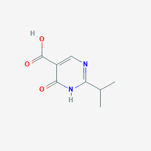 molecular formula C8H10N2O3 B1517334 6-氧代-2-(异丙基)-1,6-二氢嘧啶-5-羧酸 CAS No. 1120258-83-4
