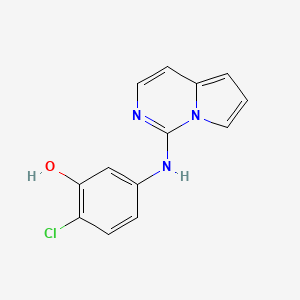 2-Chloro-5-[(pyrrolo[1,2-c]pyrimidin-1-yl)amino]phenol