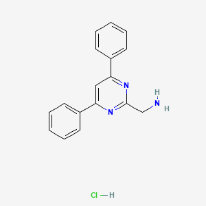 (4,6-Diphenylpyrimidin-2-YL)methanamine hydrochloride