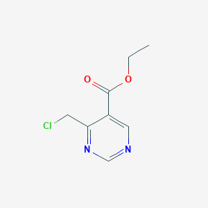 molecular formula C8H9ClN2O2 B1517343 Ethyl 4-(chloromethyl)pyrimidine-5-carboxylate CAS No. 1092281-11-2