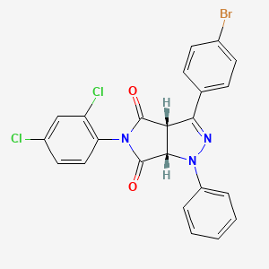 (3aS,6aS)-3-(4-bromophenyl)-5-(2,4-dichlorophenyl)-1-phenyl-3a,6a-dihydropyrrolo[3,4-c]pyrazole-4,6(1H,5H)-dione