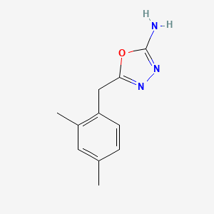 molecular formula C11H13N3O B1517362 5-(2,4-Dimethylbenzyl)-1,3,4-oxadiazol-2-amine CAS No. 1105194-04-4