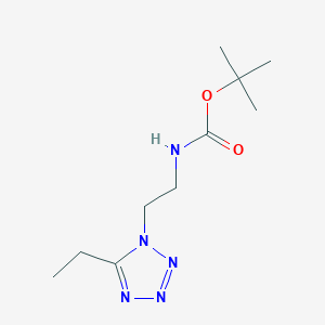 tert-butyl N-[2-(5-ethyltetrazol-1-yl)ethyl]carbamate