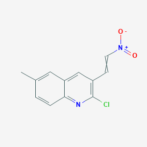 2-Chloro-6-methyl-3-(2-nitroethenyl)quinoline