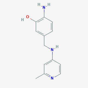 2-Amino-5-{[(2-methylpyridin-4-yl)amino]methyl}phenol