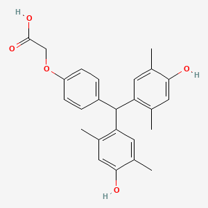 {4-[Bis(4-hydroxy-2,5-dimethylphenyl)methyl]phenoxy}acetic acid