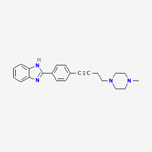 2-{4-[4-(4-Methylpiperazin-1-yl)but-1-yn-1-yl]phenyl}-1H-benzimidazole