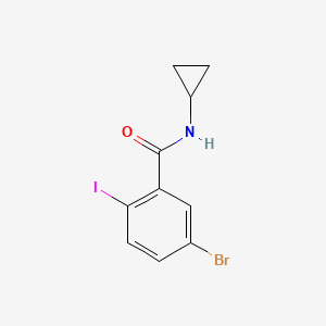 molecular formula C10H9BrINO B1517373 5-bromo-N-cyclopropyl-2-iodobenzamide CAS No. 1341397-46-3