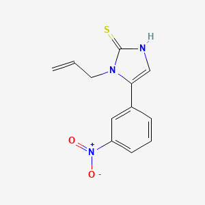 molecular formula C12H11N3O2S B1517377 1-Allyl-5-(3-nitrophenyl)-1H-imidazole-2-thiol CAS No. 1105189-53-4