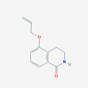 molecular formula C12H13NO2 B1517381 5-(烯丙氧基)-3,4-二氢异喹啉-1(2H)-酮 CAS No. 1105190-14-4
