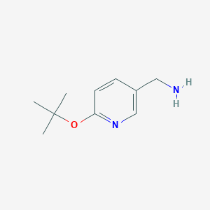 molecular formula C10H16N2O B1517384 [6-(Tert-butoxy)pyridin-3-yl]methanamine CAS No. 1092285-80-7