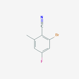 molecular formula C8H5BrFN B1517385 2-Bromo-4-fluoro-6-methylbenzonitrile CAS No. 916792-09-1