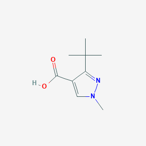 molecular formula C9H14N2O2 B1517392 3-tert-butyl-1-methyl-1H-pyrazole-4-carboxylic acid CAS No. 1152548-57-6