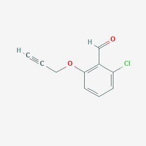 molecular formula C10H7ClO2 B1517393 2-Chloro-6-(prop-2-yn-1-yloxy)benzaldehyde CAS No. 1092306-71-2