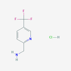 molecular formula C7H8ClF3N2 B151740 （5-(三氟甲基)吡啶-2-基）甲胺盐酸盐 CAS No. 871826-12-9