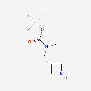 molecular formula C10H20N2O2 B1517411 叔丁基氮杂环丁烷-3-基甲基(甲基)氨基甲酸酯 CAS No. 1053655-53-0
