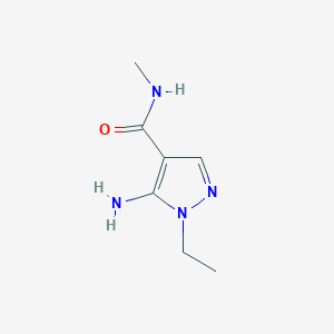 molecular formula C7H12N4O B1517426 5-氨基-1-乙基-N-甲基-1H-吡唑-4-甲酰胺 CAS No. 1175774-02-3