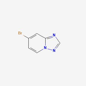molecular formula C6H4BrN3 B1517427 7-Bromo[1,2,4]triazolo[1,5-a]pyridine CAS No. 1053655-66-5