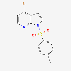 molecular formula C14H11BrN2O2S B1517436 4-Bromo-1-tosyl-1H-pyrrolo[2,3-b]pyridine CAS No. 348640-07-3