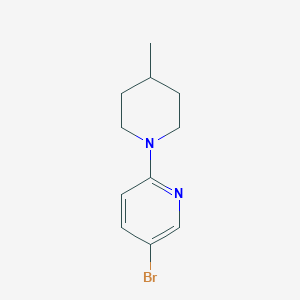 molecular formula C11H15BrN2 B1517437 5-Bromo-2-(4-methylpiperidin-1-yl)pyridine CAS No. 633283-66-6