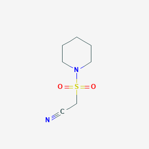 molecular formula C7H12N2O2S B1517444 2-(哌啶-1-磺酰)乙腈 CAS No. 926253-31-8