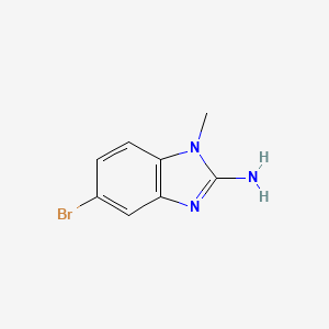 molecular formula C8H8BrN3 B1517445 5-bromo-1-methyl-1H-1,3-benzodiazol-2-amine CAS No. 24786-55-8