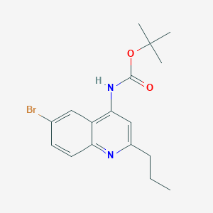 4-tert-Butoxycarbonylamino-6-bromo-2-propylquinoline