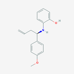 2-{[(1R)-1-(4-Methoxyphenyl)but-3-en-1-yl]amino}phenol