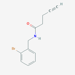 N-[(2-Bromophenyl)methyl]pent-4-ynamide