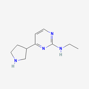 N-ethyl-4-(pyrrolidin-3-yl)pyrimidin-2-amine