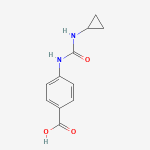 molecular formula C11H12N2O3 B1517458 4-[(Cyclopropylcarbamoyl)amino]benzoic acid CAS No. 1087784-47-1