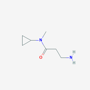 molecular formula C7H14N2O B1517459 3-Amino-N-cyclopropyl-N-methylpropanamide CAS No. 1094794-16-7