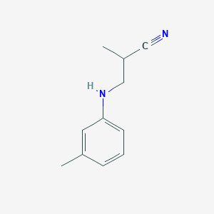 molecular formula C11H14N2 B1517462 2-甲基-3-[(3-甲基苯基)氨基]丙腈 CAS No. 1099681-88-5