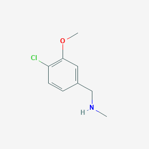 molecular formula C9H12ClNO B15174643 [(4-Chloro-3-methoxyphenyl)methyl](methyl)amine CAS No. 1224684-84-7