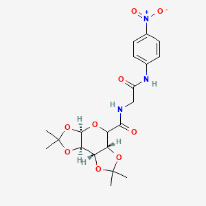 molecular formula C20H25N3O9 B15174646 (1S,2R,6R,9R)-4,4,11,11-tetramethyl-N-[2-(4-nitroanilino)-2-oxoethyl]-3,5,7,10,12-pentaoxatricyclo[7.3.0.02,6]dodecane-8-carboxamide 