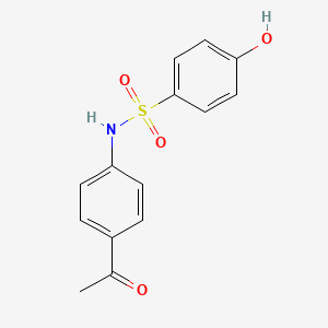 molecular formula C14H13NO4S B15174689 N-(4-Acetylphenyl)-4-hydroxybenzenesulfonamide CAS No. 940951-88-2