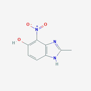 molecular formula C8H7N3O3 B151747 2-methyl-4-nitro-1H-benzo[d]imidazol-5-ol CAS No. 127025-81-4