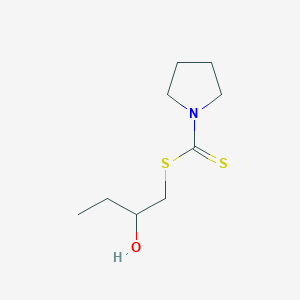 molecular formula C9H17NOS2 B15174726 2-Hydroxybutyl pyrrolidine-1-carbodithioate CAS No. 922164-86-1