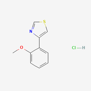 molecular formula C10H10ClNOS B15174760 4-(2-Methoxyphenyl)-1,3-thiazole hydrochloride 