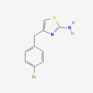 molecular formula C10H9BrN2S B1517480 4-[(4-溴苯基)甲基]-1,3-噻唑-2-胺 CAS No. 861387-13-5