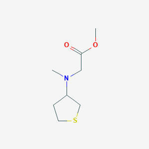 molecular formula C8H15NO2S B1517482 Methyl 2-[methyl(thiolan-3-yl)amino]acetate CAS No. 1095511-68-4